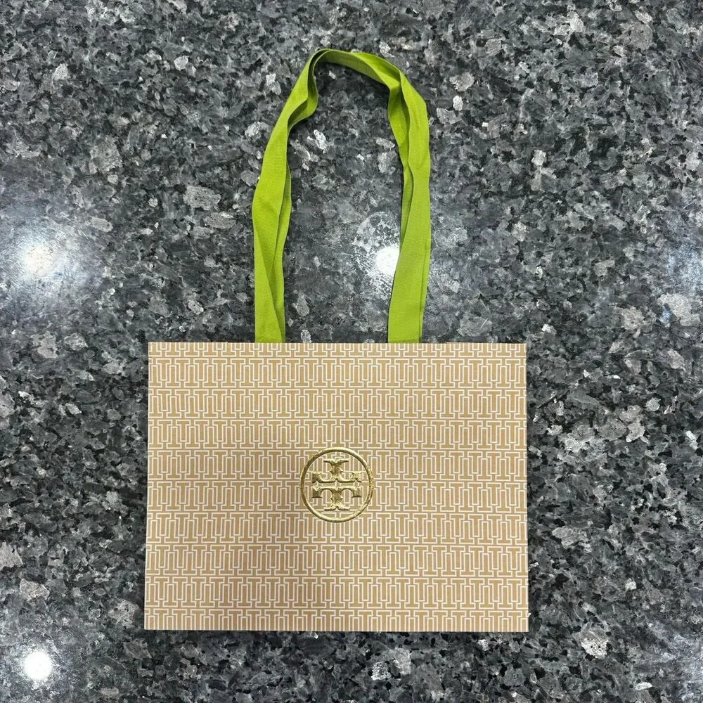 TORY BURCH Shopping Bag Authentic Empty Gift Bag w/ Dust Bag (12” X 9” X 5